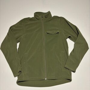 Helly Hansen Olive Green Fleece Zip-Up Lightweight Jacket/Sweater